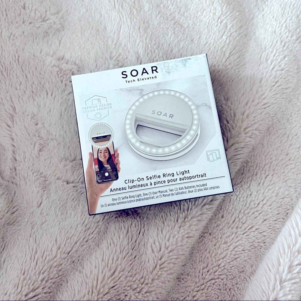 SOAR Clip-On Selfie Ring Light NWOT